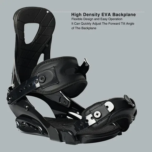 Miniatura 5 de XCMAN Fijación de snowboard para exteriores de montaña Bota talla 6-9 de EE. UU Negro