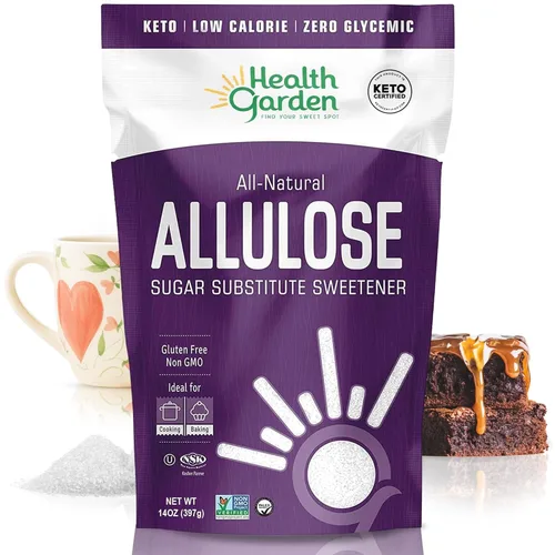 Health Garden Edulcorante de alulosa, sin gluten ni azúcar, cero carbohidratos netos, sin OGM, kosher, apto para dieta cetogénica (14 onzas)