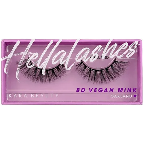 Miniatura 8 de KARA BEAUTY Style L3 Hellalashes - Pestañas de visón sintético 8D, de fibra sintética ligera en 8 capas dimensionales EASTLO - Glam dramático