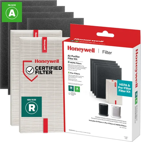 Honeywell Paquete combinado de filtro de purificador de aire True HEPA para purificadores de aire de la serie HPA200 y HPA5200