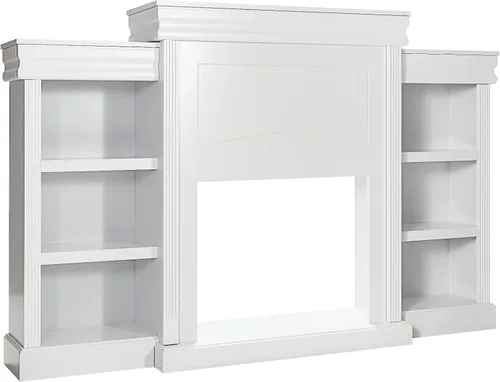 Miniatura 11 de Tangkula Soporte de mantel independiente de 70 pulgadas, gabinete moderno con chimenea para sala de estar, dormitorio, mesa consola de madera