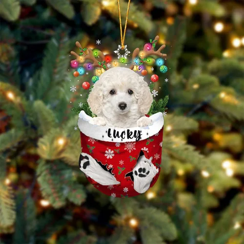 Miniatura 34 de Adorno de Navidad personalizado para perro Airedale Terrier en bolsillo de nieve, adorno para árbol de Navidad, idea de regalo para amantes
