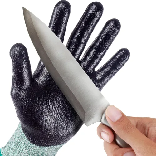Miniatura 6 de Guantes resistentes a cortes Nivel 5 Guantes de jardinería con agarre anticortes, guantes de trabajo de cocina eléctricos para hombres y mujeres