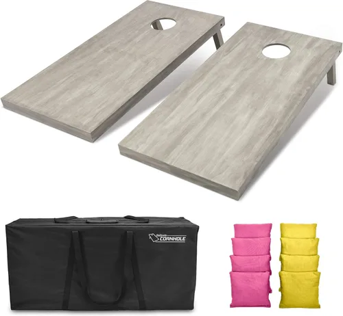 Miniatura 33 de GoSports Juego de tablas de cornhole de madera de tamaño reglamentario de 4 x 2 pies, incluye funda de transporte y bolsas de frijoles