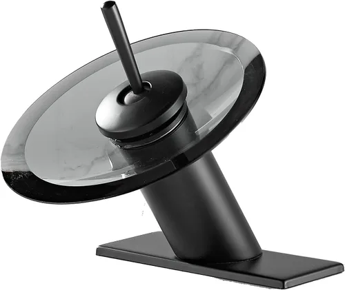 Miniatura 9 de Grifo de recipiente de baño, caño de vidrio en cascada, latón macizo, lavabo, lavabo, grifo de tocador cromado de una sola manija, fregadero de Cromo