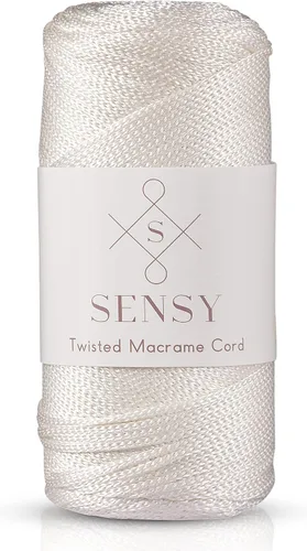 Miniatura 84 de Sensy Premium Cuerda de Poliéster de 2mm 251 Yardas Cuerda de Polipropileno 100% Cordón de Macramé 2mm Cordón para Bolsa de Ganchillo Cuerda