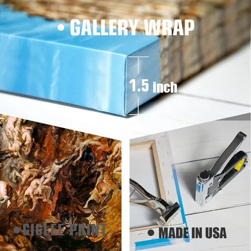 Miniatura 90 de A&T ARTWORK Campo de trigo con cipreses de Van Gogh Las reproducciones de arte clásico mundial, impresiones en lienzo giclée para decoración