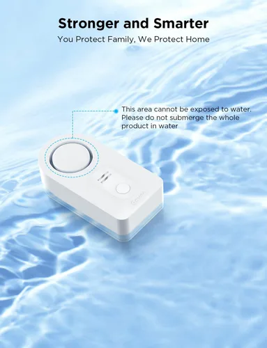 Miniatura 13 de Govee - Paquete de 3 sensores WiFi de agua, detector de fugas de 100 dB, alarma ajustable y alertas en aplicación, alerta de fugas y goteo por