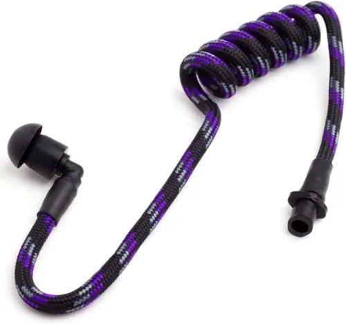 Tubeez Walkie Talkie Auricular con tapones negros para los oídos – Tubo roscado de bloqueo de humedad que se adapta a cualquier auricular de radio