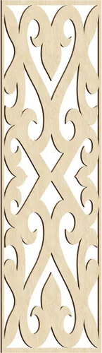 Miniatura 158 de Keene Paneles de pared decorativos de madera con calado, 9 3/8 pulgadas de ancho x 24 3/8 pulgadas de alto x 1/4 de alto, roble rojo rojo (Red Oak)