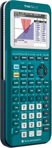 Miniatura 5 de Texas Instruments TI-84 Plus CE Calculadora gráfica de color, verde azulado (metálico)