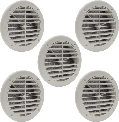 Miniatura 7 de RecPro Ventilación lateral de ventilación de CA para caravana de 5 pulgadas Filtro de carbón opcional Blanco Ventilación de CA para cámper