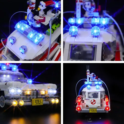 Miniatura 5 de Lightailing Juego de luces para modelo de bloques de construcción (ECTO-1) - Kit de luz LED compatible con Lego 10274 (no incluye el modelo)