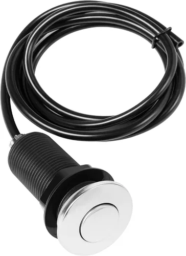 Botón de interruptor activado por aire, botón de aire de presión de acero inoxidable pulido para la parte superior del fregadero de eliminación de