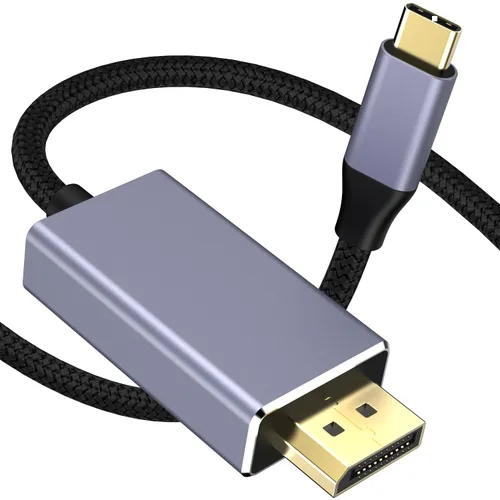 Miniatura 2 de Paloxy Cable USB C a DisplayPort 1.4 (8K @60hz 4K @240hz 2K @360Hz), cable tipo C a DisplayPort 1.4, para Thunderbolt 3/4/5, MacBook Pro/Air, iPhone