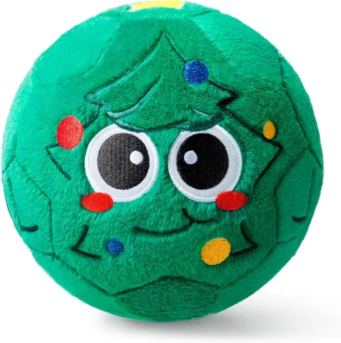 VangeBow Pelotas de fútbol silenciosas para interiores para niños de 1 a 3 años, pelotas de fútbol hinchables de felpa suave para bebés y niños