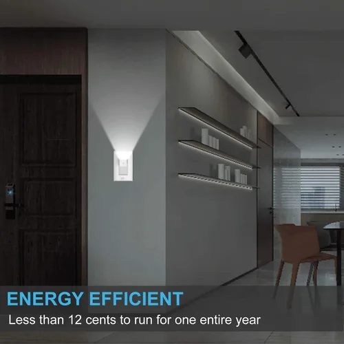 Miniatura 5 de Paquete de 10 interruptores de luz SOZULAMP con luz nocturna LED de 15 amperios, 120/277 voltios, interruptor de pared de un solo polo, sensor