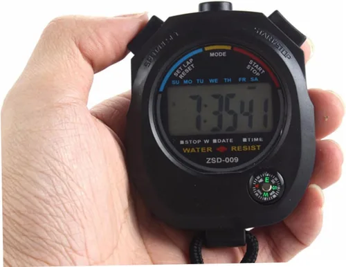 Miniatura 4 de Mikinona Cronómetro electrónico profesional ligero portátil deportivo temporizador para árbitros y uso de entrenamiento