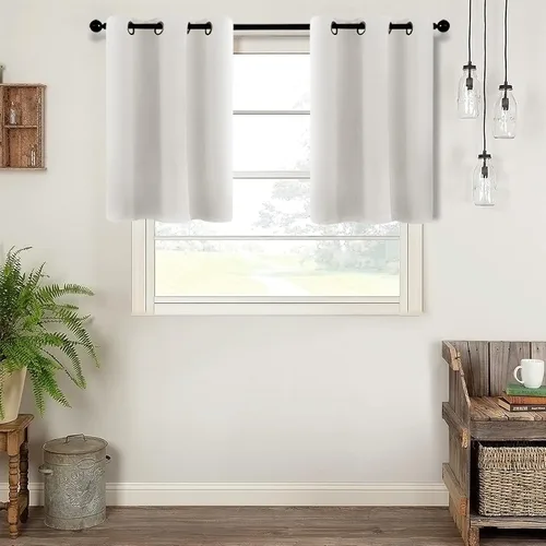 Miniatura 10 de MRTREES - Cortina para oscurecer habitación con triple tejido para ventana, juego de 2 paneles con ojales en la parte superior
