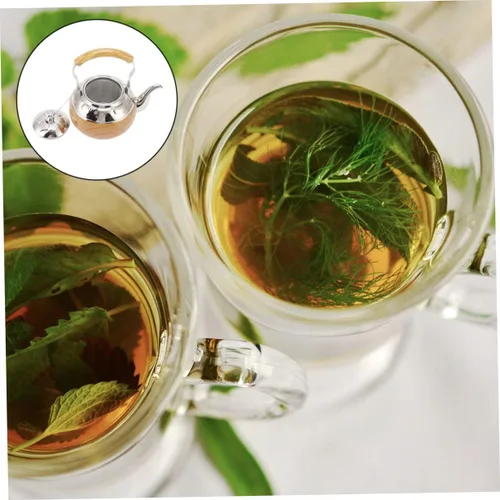 Miniatura 7 de GANAZONO Tetera de acero inoxidable con capacidad para tetera con mango ergonómico, diseño para sala de té, elegante accesorio de cocina funcional