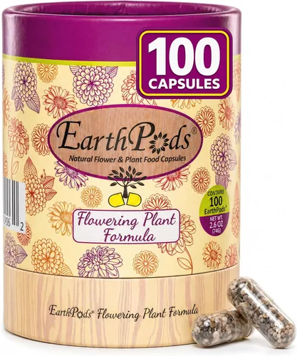 100 EarthPods - Estacas de fertilizante de flores premium - Impulsa las flores (Ideal para rosas, anuales en macetas, plantas perennes, bulbos de