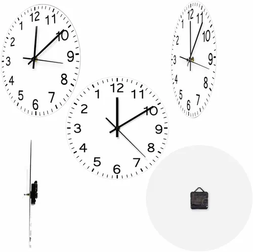Miniatura 9 de The Geeky Days Reloj de correr hacia atrás de 12 pulgadas, números de Arabia, funciona con pilas, cuarzo silencioso, antiagujas del reloj, inversa