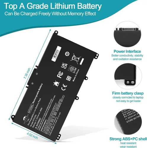 Miniatura 2 de Batería HT03XL para HP L11119-855: Reemplazo de batería para portátil HTO3XL para HP Pavilion 15 15-DA0002DX 15-CS3073CL 15-DY1023DX 14M-DH1003DX
