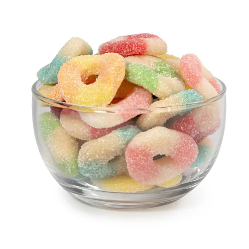 Miniatura 5 de Smarty Stop Mini anillos de gomita agria Candy GummiRoos (1 libra (paquete de 1), surtido)