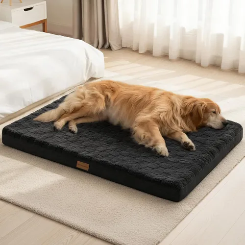 Patas Lague Cama Ortopédica para Perros de Tamaño Grande 36''X24'', Impermeable Suave Cómoda de Espuma Egg Crate Camas Grandes para Mascotas