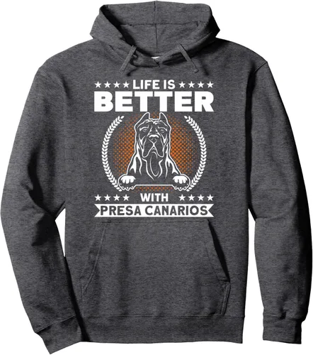 Miniatura 4 de Life Is Better With Presa Canarios Dog Lover Presa Canario - Sudadera con capucha