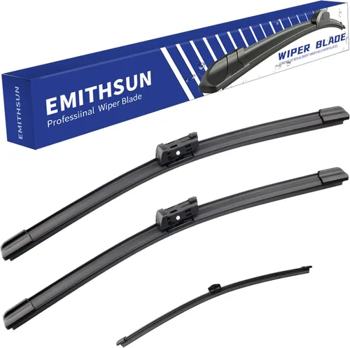 Miniatura 14 de EMITHSUN® Juego de limpiaparabrisas de repuesto para Jeep Wrangler 2007-2017, que cumplen con la calidad OEM, juego de limpiaparabrisas delanteros