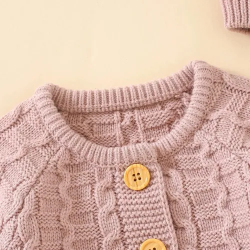 Miniatura 3 de Sduydiosy Mameluco para bebé recién nacido, ropa de manga larga con botones, lindo traje de invierno para bebé