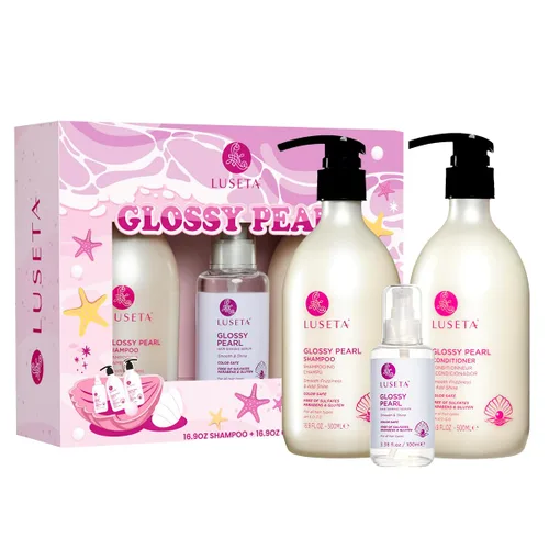 Miniatura 10 de Luseta - Champú y acondicionador de queratina para cabello teñido dañado y seco, tratamiento capilar de queratina para suavizar, nutrir