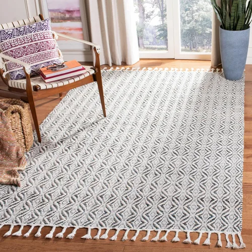Miniatura 12 de SAFAVIEH Natura Collection Alfombra de pasillo, 2 pies 3 pulgadas x 8 pies, carbón, lana hecha a mano, ideal para zonas de alto tráfico en sala