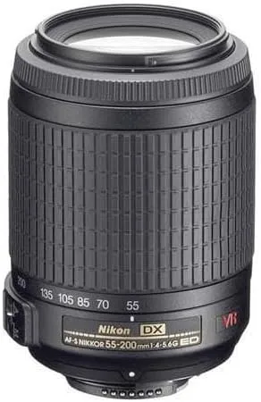 Nikon 55-200 mm f/4-5.6G ED IF Auto foco-s DX VR [Reducción de vibración] Nikkor Lente de zoom