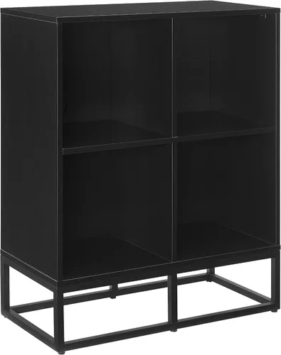 Miniatura 11 de Crosley Furniture Enzo - Estantería de almacenamiento para discos de vinilo y soporte para jugadores, color negro