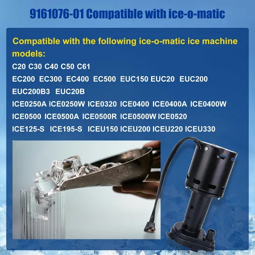 Miniatura 4 de 9161076-01 Bomba de agua compatible con modelos de máquina de hielo ice-o-matic reemplazar hartell GPP-1MH-1P HRIM-21-115 803338 115V 1550RPM