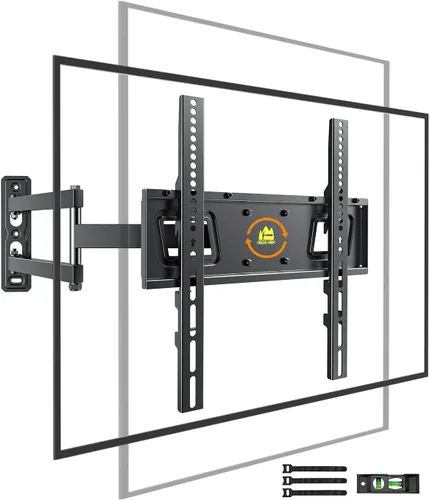 Miniatura 11 de FORGING MOUNT Soporte de TV de esquina con brazo largo de 25.6 pulgadas, soporte vertical vertical de pared para TV de movimiento completo, soporte