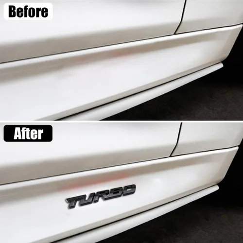 Miniatura 3 de AICEL Emblema de coche Turbo, 2 piezas 3D de metal Turbo insignia para el maletero de la carrocería lateral del auto, calcomanía decorativa