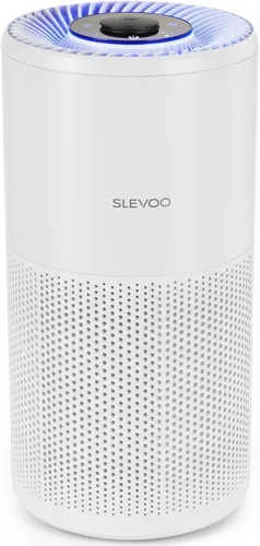 Purificador de aire Slevoo para dormitorio hasta 1015 pies², alergias y pelo de mascotas, filtro 3-en-1 con purificador de aire HEPA, modo de sueño