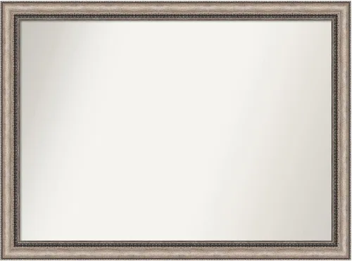 Miniatura 7 de Amanti Art Lyla - Espejo de baño plateado para sobre el fregadero, 28 x 22 pulgadas, espejo rectangular plateado adornado, marco tradicional medio