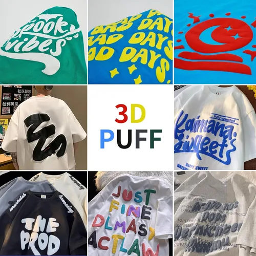 Miniatura 6 de HTVVETUR Rollos de transferencia de calor 3D Puff HTV - Vinilo HTV de 12 pulgadas x 9 pies para camisas, vinilo para planchar para Cameo - Fácil