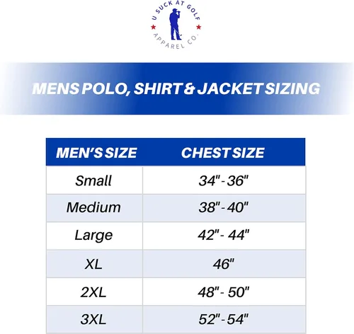 Miniatura 5 de U Suck at Golf Polo de golf para hombre - Dry Fit Golf Polo para hombres - Empresa de ropa de club de golf de alto rendimiento