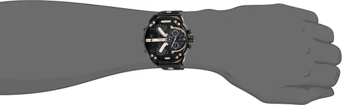 Miniatura 4 de Diesel Mr Daddy 20 relojes reloj multiuso de piel Negro