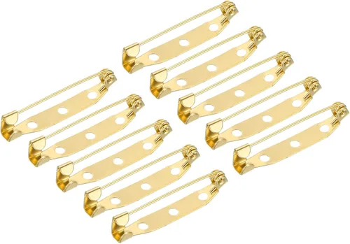 Miniatura 9 de MECCANIXITY 150 pines de barra de seguridad de 0.591 in, broche de cierre para insignias de identificación, tarjetas de nombre, etiquetas para Tono