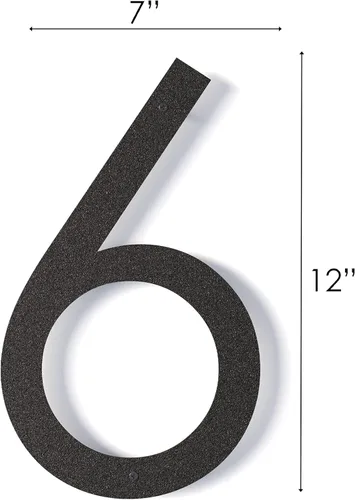 Miniatura 2 de Números de casa flotantes modernos de 12 pulgadas para exteriores Números de casa de metal grandes para exteriores Números de dirección de casa