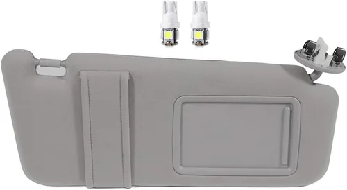 Miniatura 20 de SCITOO Visera solar del lado del conductor izquierdo para Toyota Camry 2006 2007 2008 2009 2010 2011 (con techo solar, con espejo, sin luz), gris