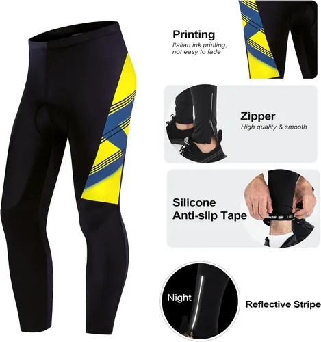 Miniatura 51 de sponeed Ropa de ciclismo para hombre, manga larga, para bicicleta de montaña, camiseta de bicicleta de carretera, pantalones acolchados, trajes