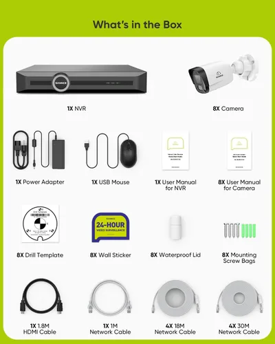 Miniatura 9 de SANNCE Sistema de cámara de seguridad PoE de 2K 3MP, NVR de vigilancia de 8 canales y 6 MP con 8 cámaras HD resistentes a la intemperie de 3MP