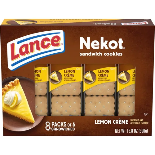 Miniatura 10 de Lance Galletas de sándwich, Nekot Fudge, caja de 8